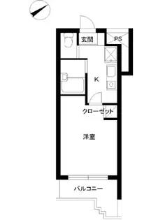 スカイコート市ヶ谷第5【1階】の間取り