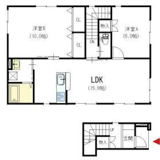 フローラ住吉の間取り