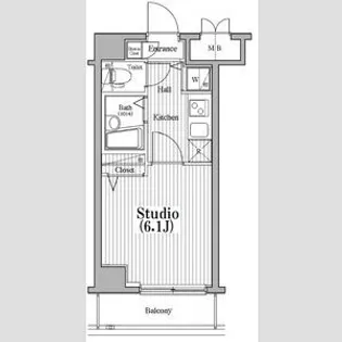 ガーラ・シティ東陽町【5階】の間取り