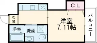 シュクル堺【5階】の間取り