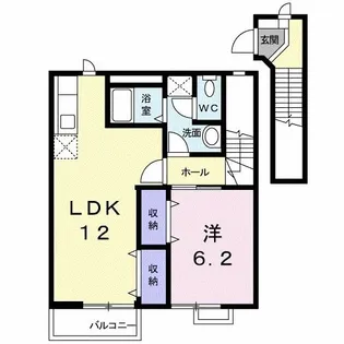 オーブリー鳴門 A【2階】の間取り