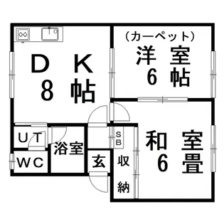 コーポなぎさ【2階】の間取り