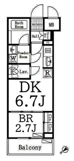 シルク パークレーン【2階】の間取り