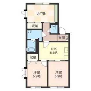 ヴィーブル桜台I【2階】の間取り