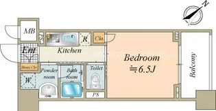 ステージグランデ新川【11階】の間取り