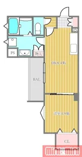 ピレーネ焼野【3階】の間取り