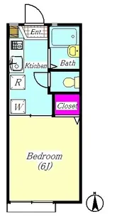メゾン飯野【1階】の間取り