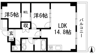 Green Hill(グリーンヒル)【2階】の間取り