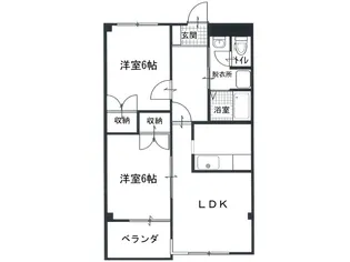 森の木ハイツ【3階】の間取り