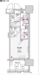 グランド・ガーラ川崎西口【8階】の間取り