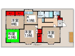 一二三ハウス【3階】の間取り
