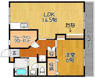 大財マンション【3階】の間取り