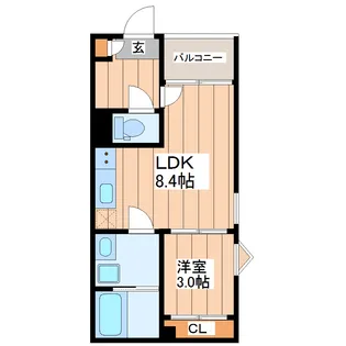 REGALEST ARBRE宮城野【2階】の間取り
