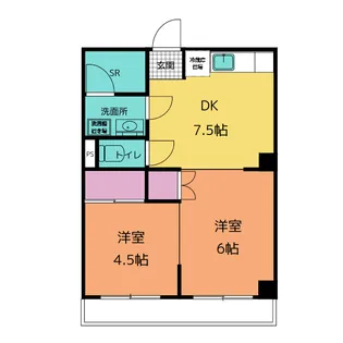 シャトウ阿美【1階】の間取り