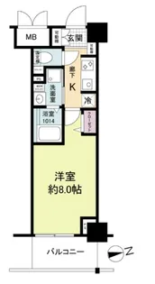 ブランシエスタ明石【4階】の間取り