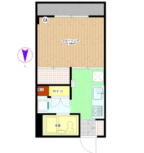 パルシティー楽山【3階】の間取り