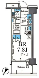 パークアクシス横濱大通り公園【3階】の間取り
