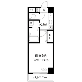 YASAKUビル【7階】の間取り