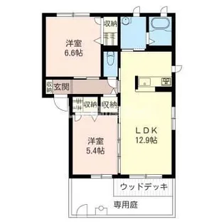 Belle Saison B【1階】の間取り