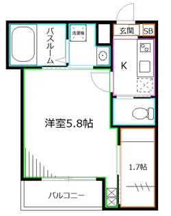 リーヴル ヴィラージュ【2階】の間取り