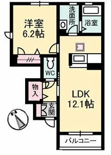 マイスクエアー平井【1階】の間取り
