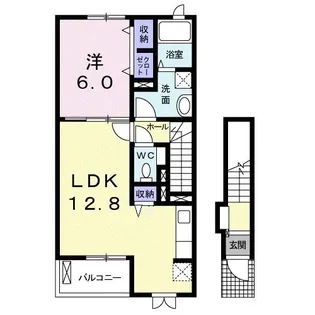 Villa ひまわり III【2階】の間取り