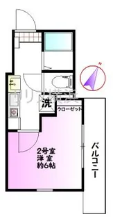 ショコラ井土ヶ谷【2階】の間取り