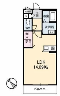 セピアディアコート A棟【1階】の間取り