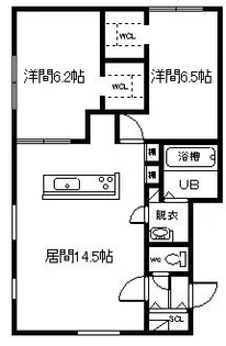 ノルフィーノ・プリモ【1階】の間取り
