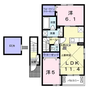アトランティス【2階】の間取り