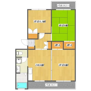 メゾンモリ【3階】の間取り