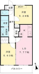 ラムルッカ【1階】の間取り