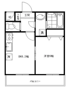 レジデンシャルイムス【3階】の間取り