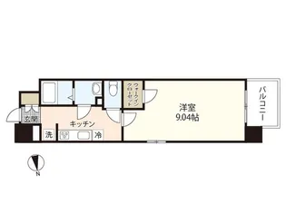 第32友建ビル【6階】の間取り