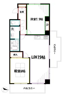 エスポワール小金井【3階】の間取り