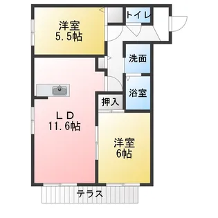 ディアス小川【1階】の間取り