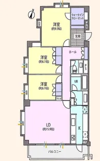 ロイヤルコート 八雲【2階】の間取り