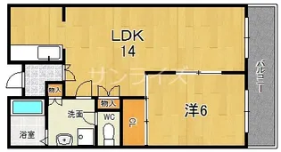 サニーハイツ三番館【5階】の間取り