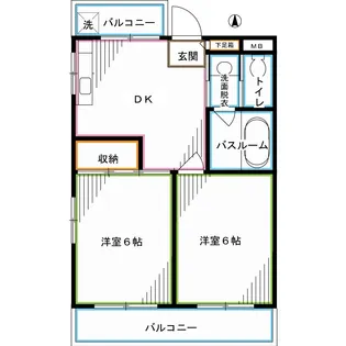 ル・プレジュール【4階】の間取り