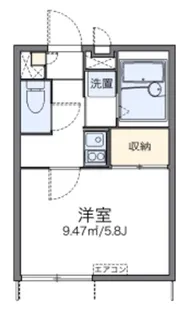 レオパレスメゾン田中II【1階】の間取り