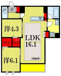 Victoire南流山【4階】の間取り