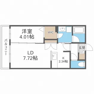 アルファスクエアS17【4階】の間取り