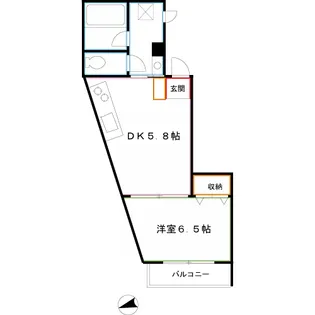 クレール小金井【3階】の間取り