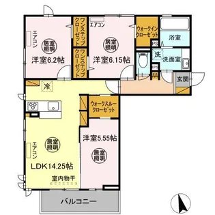 メゾンクオーレIII【2階】の間取り