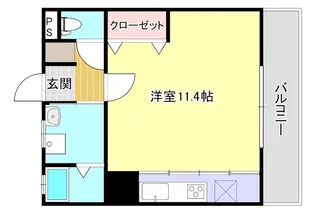 クラルテディヴァイン【2階】の間取り