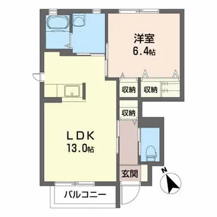 アクア・ドルフィン【1階】の間取り