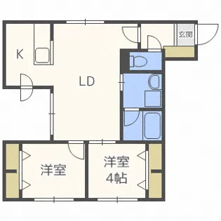 シティレジデンス啓明【4階】の間取り