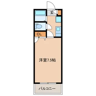 ランドワンA【2階】の間取り