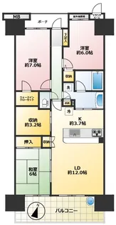 ソラネットシティ サウスコート【8階】の間取り