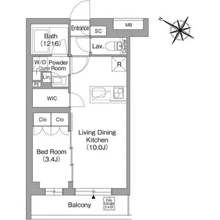 ORSUS戸越銀座【3階】の間取り